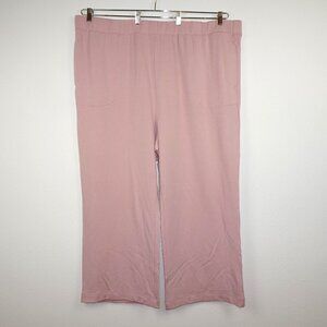 Old Navy Fleece Sweatpants Women's Size 4X Pink Elastic Waist Pull On NEW